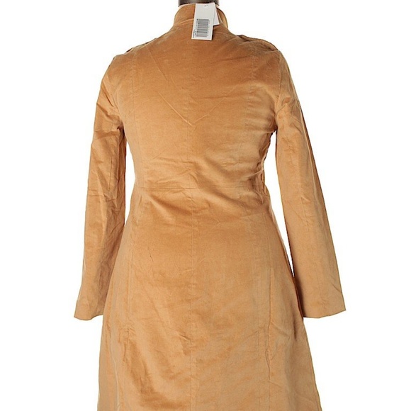 Just Fab Gold Velveteen Military Coat NWT XXL 2X - Picture 2 of 2
